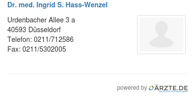 Dr med ingrid s hass wenzel 537473