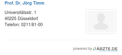 Prof dr joerg timm