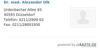Dr med alexander olk