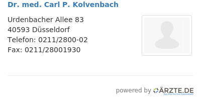 Dr med carl p kolvenbach