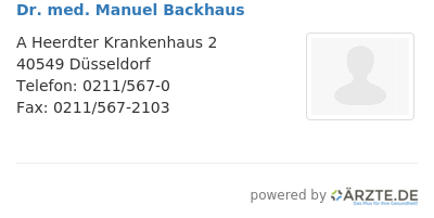 Dr med manuel backhaus 579233
