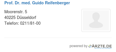 Prof dr med guido reifenberger