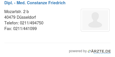 Dipl med constanze friedrich