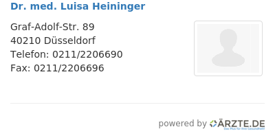 Dr med luisa heininger