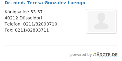 Dr med teresa gonzalez luengo