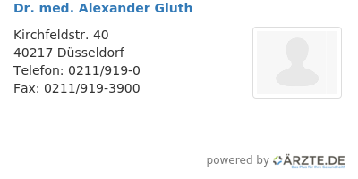 Dr med alexander gluth