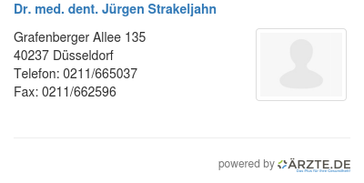 Dr med dent juergen strakeljahn