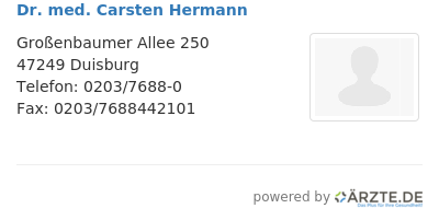 Dr med carsten hermann