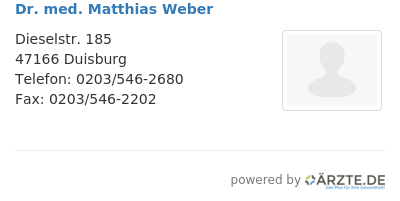 Dr med matthias weber 256728