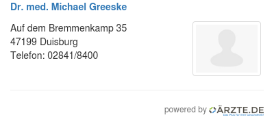 Dr med michael greeske
