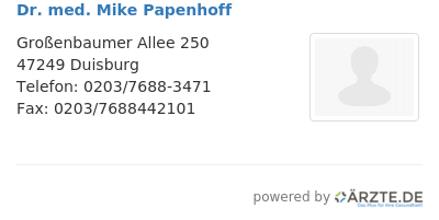 Dr med mike papenhoff