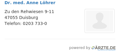 Dr med anne loehrer