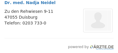 Dr med nadja neidel