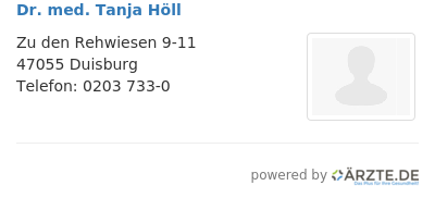 Dr med tanja hoell