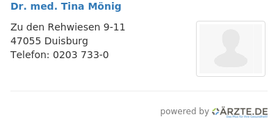 Dr med tina moenig
