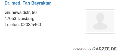 Dr med tan bayraktar