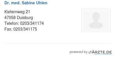 Dr med sabine uhlen