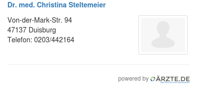 Dr med christina steltemeier