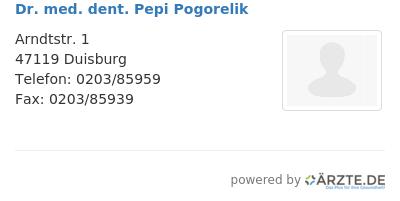 Dr med dent pepi pogorelik
