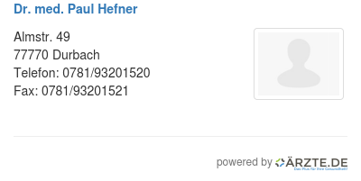 Dr med paul hefner
