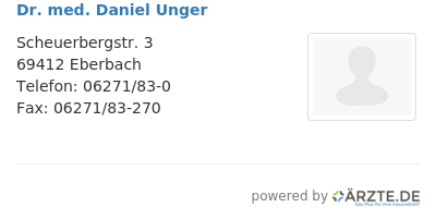 Dr med daniel unger