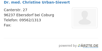 Dr med christine urban sievert