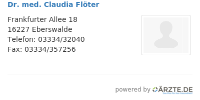 Dr med claudia floeter