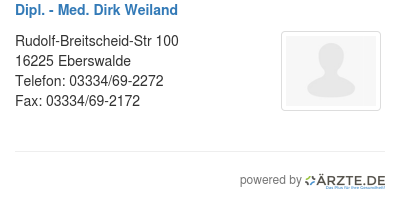 Dipl med dirk weiland