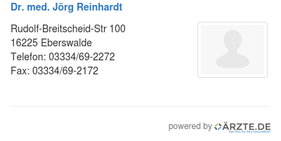 Dr med joerg reinhardt 541101
