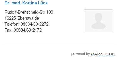 Dr med kortina lueck 541088