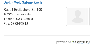 Dipl med sabine koch