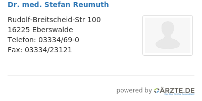 Dr med stefan reumuth