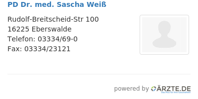 Pd dr med sascha weiss