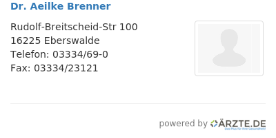 Dr aeilke brenner
