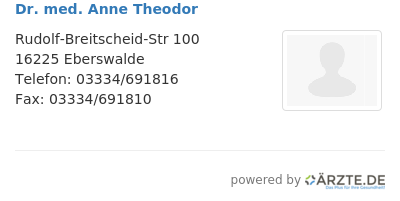 Dr med anne theodor