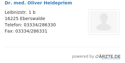 Dr med oliver heidepriem 650220