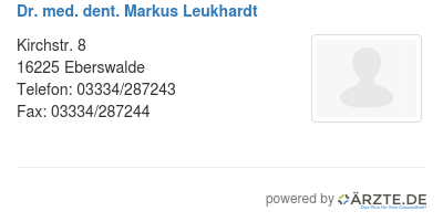 Dr med dent markus leukhardt