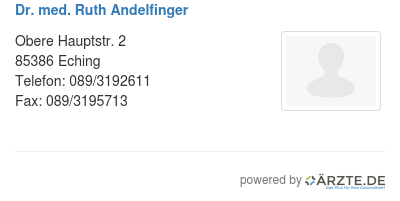 Dr med ruth andelfinger