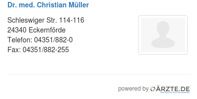 Dr med christian mueller 258144