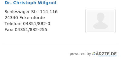 Dr christoph wilgrod