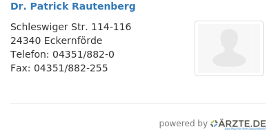 Dr patrick rautenberg