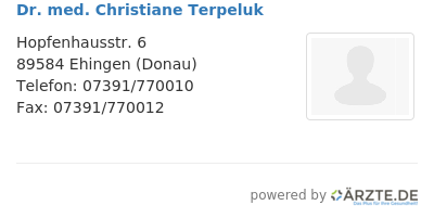 Dr med christiane terpeluk