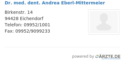 Dr med dent andrea eberl mittermeier