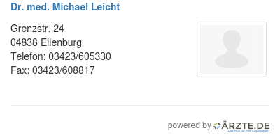 Dr med michael leicht