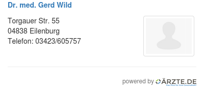 Dr med gerd wild