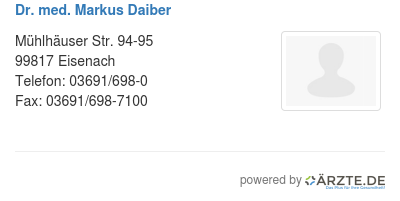 Dr med markus daiber