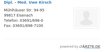 Dipl med uwe kirsch