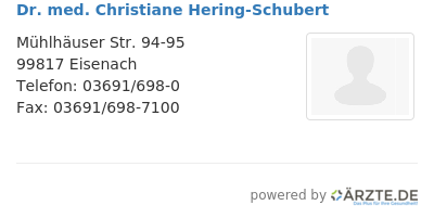 Dr med christiane hering schubert