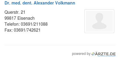 Dr med dent alexander volkmann 310756