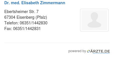 Dr med elisabeth zimmermann